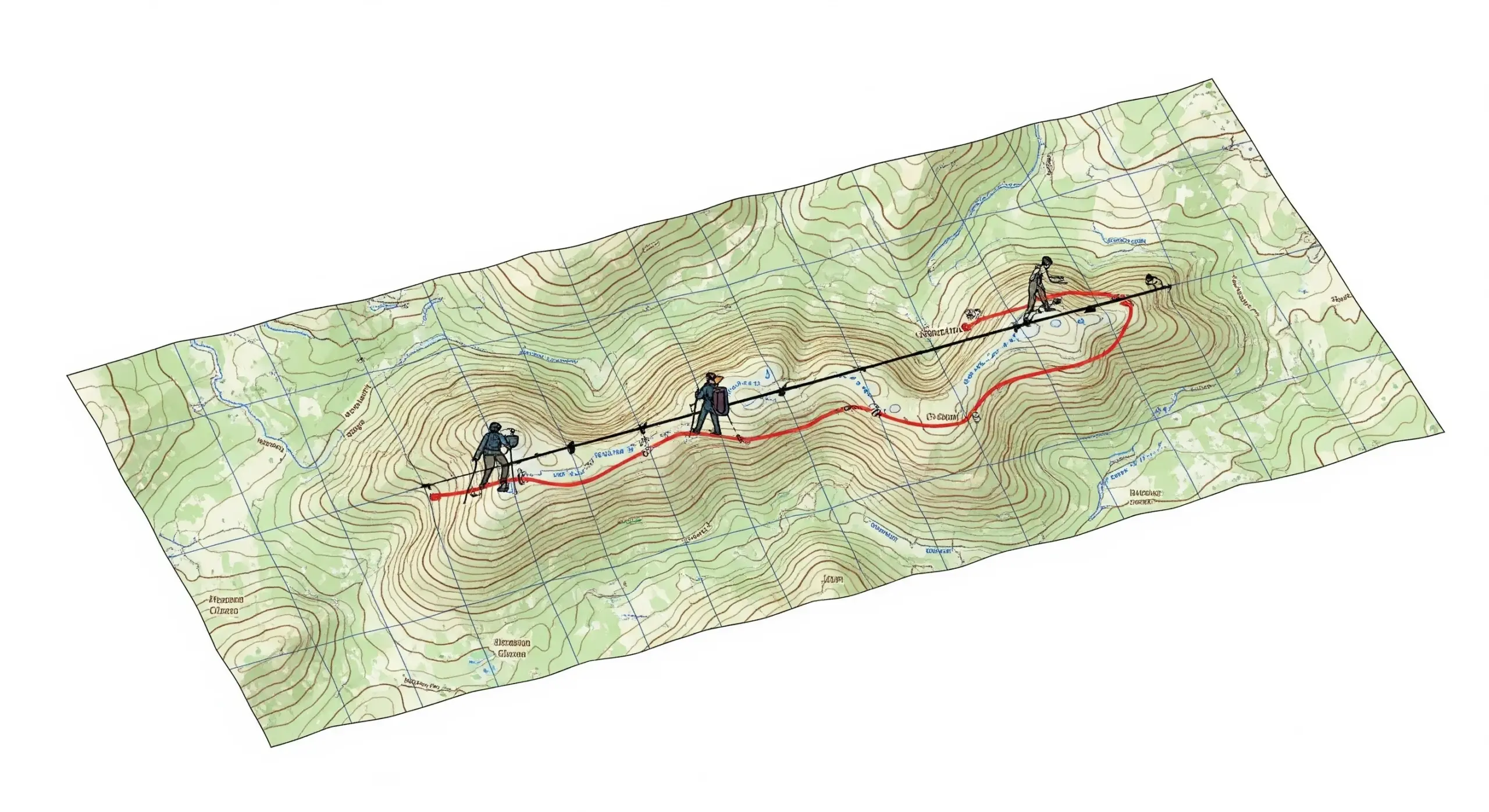 Calcul de la distance à vol d'oiseau et sur le plan  etuide topographique