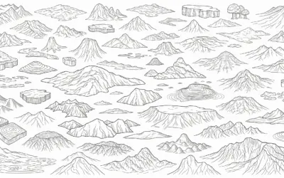 Ordre de grandeur des objets topographiques