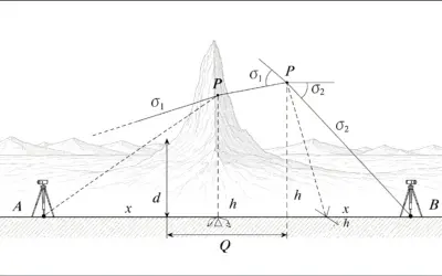 Altitude d’un Point Inaccessible par Double Visée