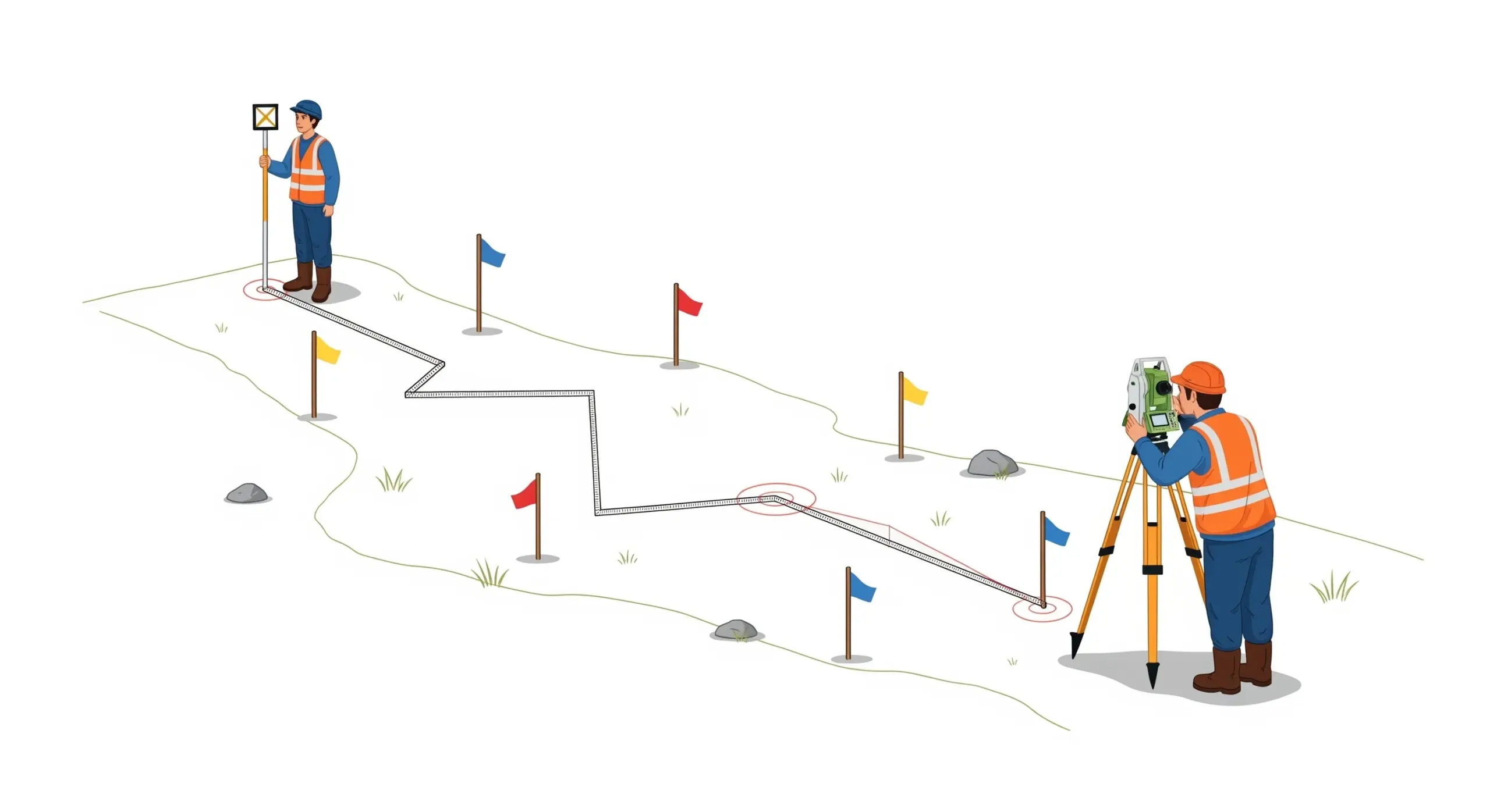 Calcul d'un Cheminement Nivelé et Détection d'Erreur étude topographique