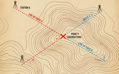 Calcul d’un point par intersection depuis 2 stations