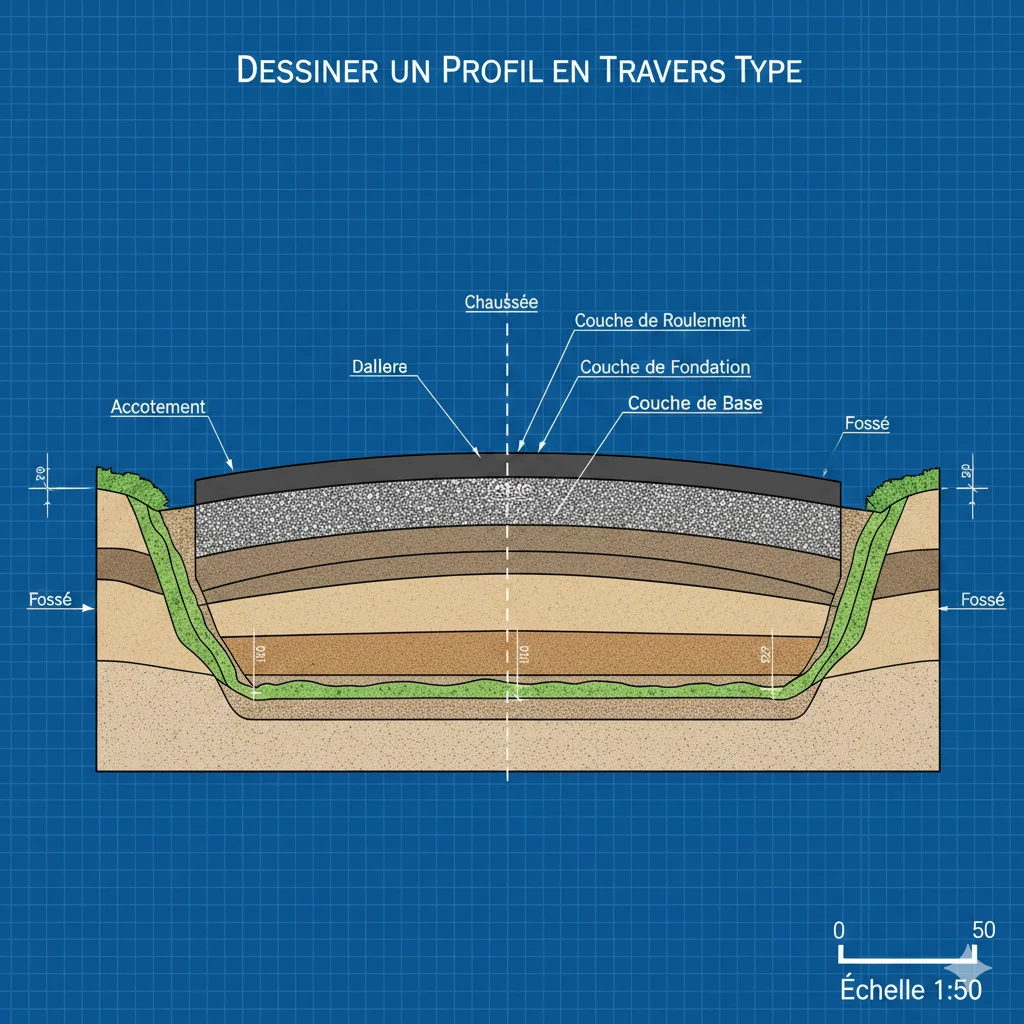 Dessiner un Profil en Travers Type - Exercice corrigé